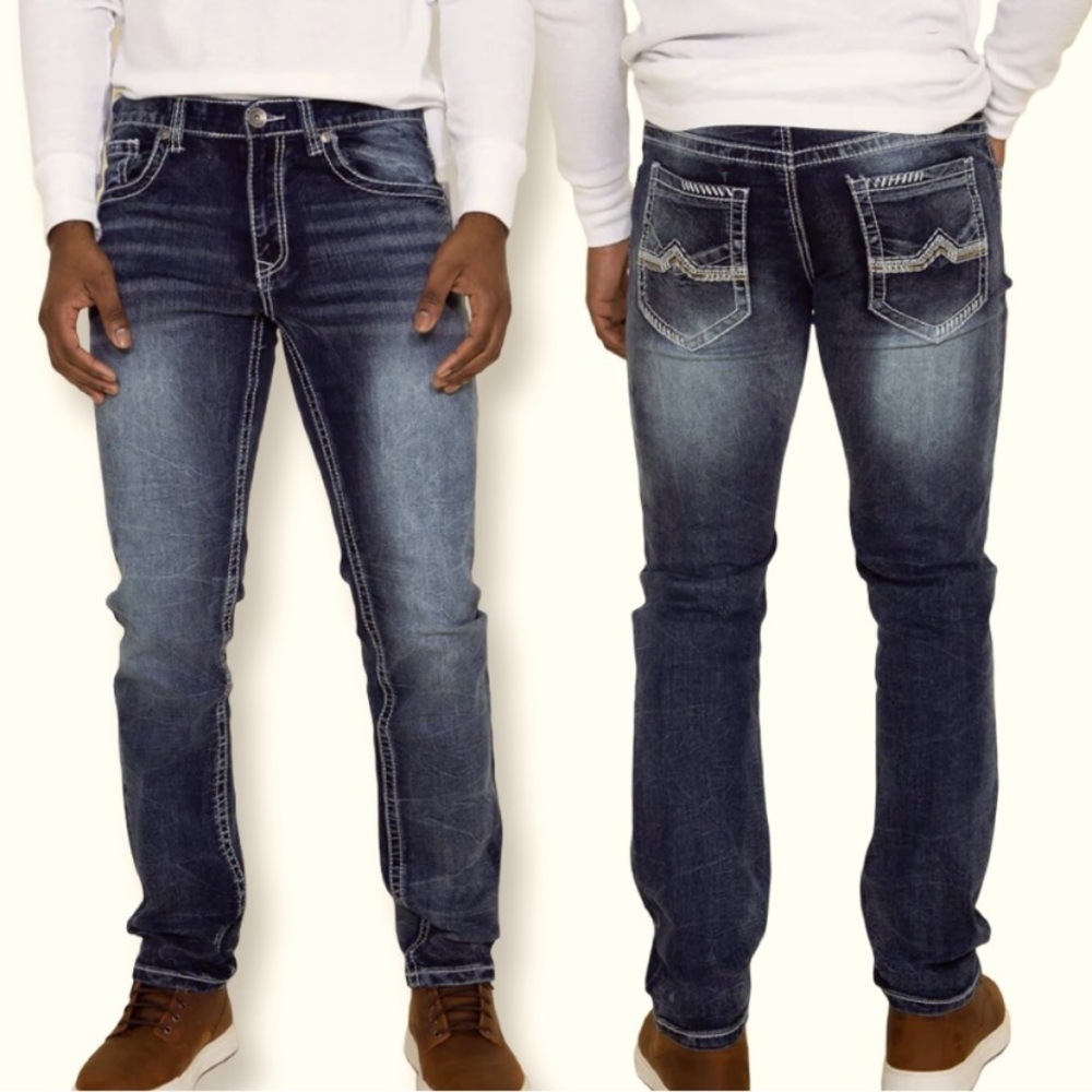 EUC True Luck Baker Straight Jeans